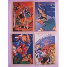 RAYEARTH Clamp set 4 lamicard Original Japan Gadget Anime manga 90s Laminated card